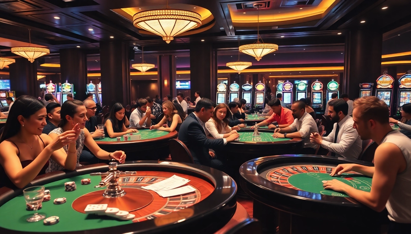 Experience the thrilling atmosphere of gambling at https://go8.chat/ with vibrant casino games and excited players.
